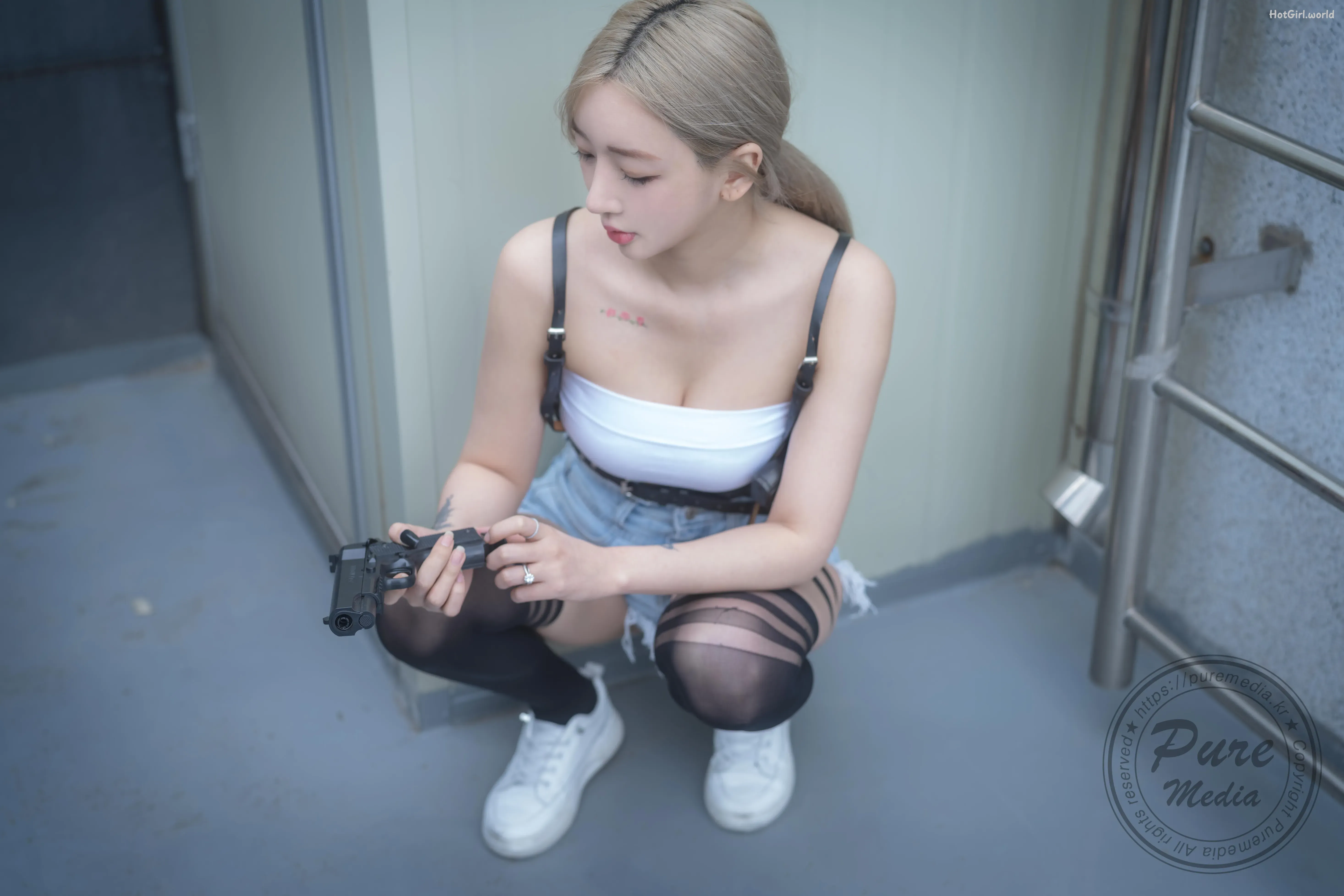 Pure Media Vol.259 Jia (지아) - Who R@ped The Girl Detective(73 photos + 49 uncensored photos)