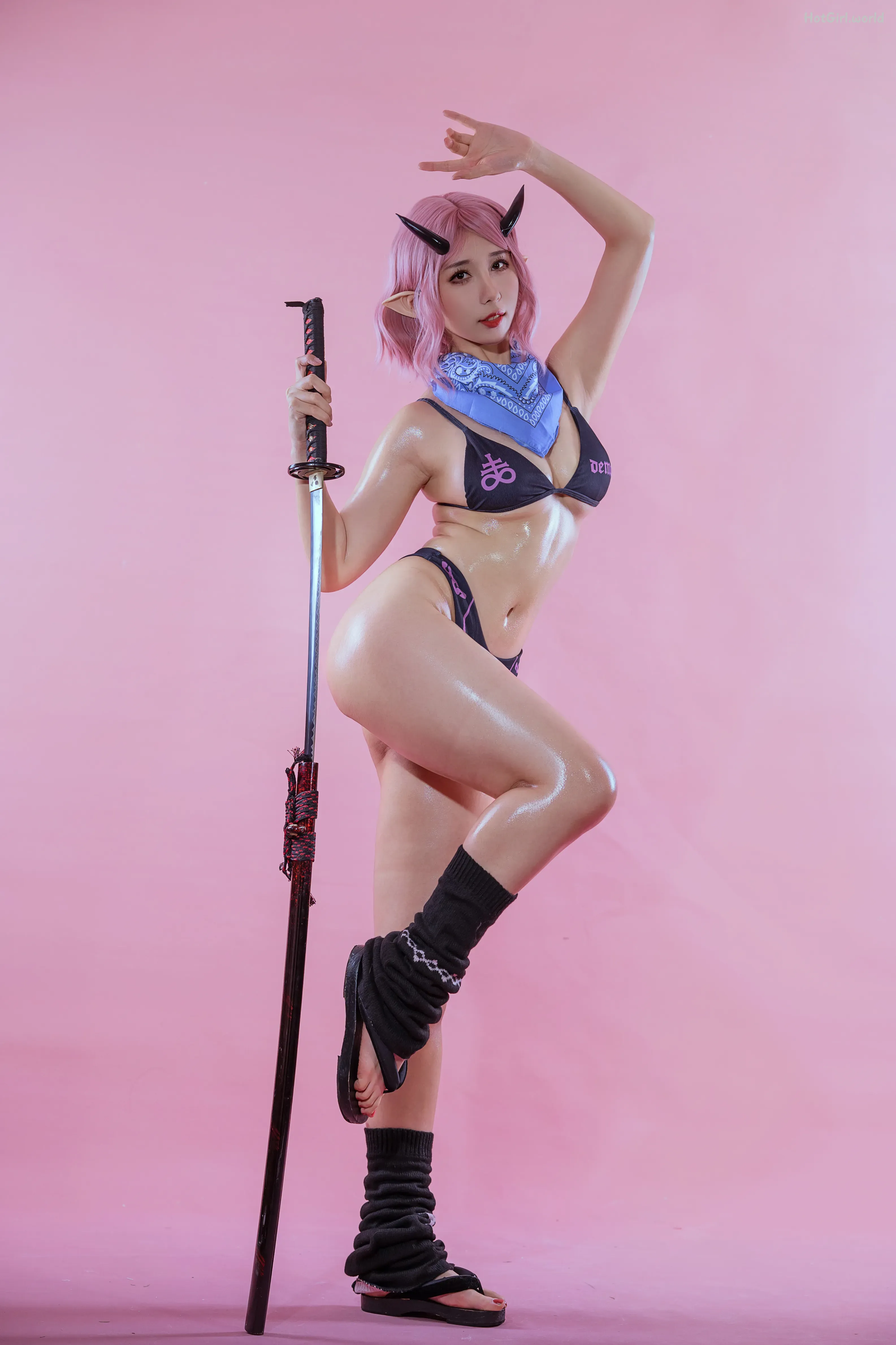 Coser@云溪溪 (Yunx1x1) Vol.059 御前二叶·鬼人