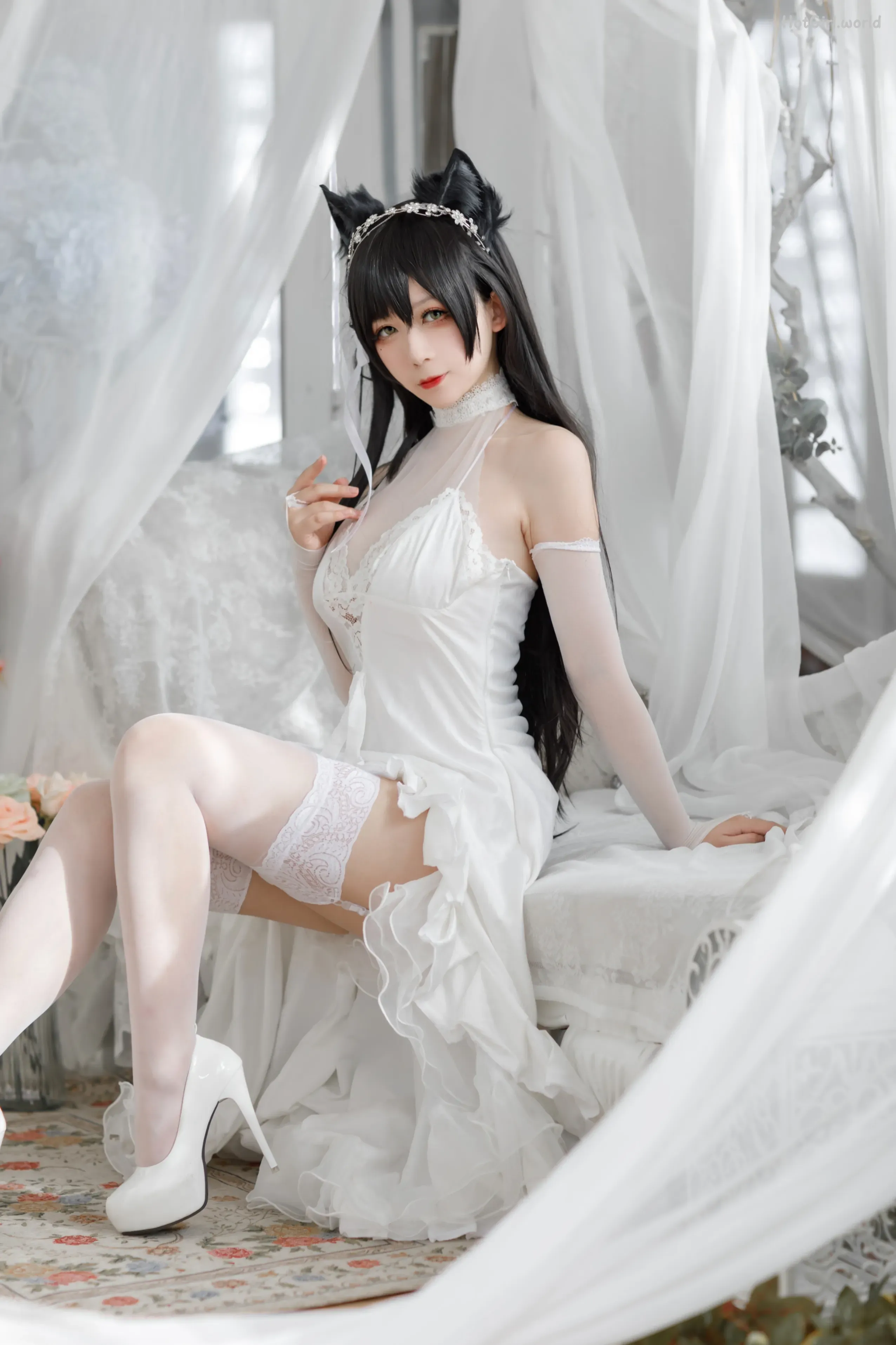 Coser-樱落酱w-爱宕花嫁