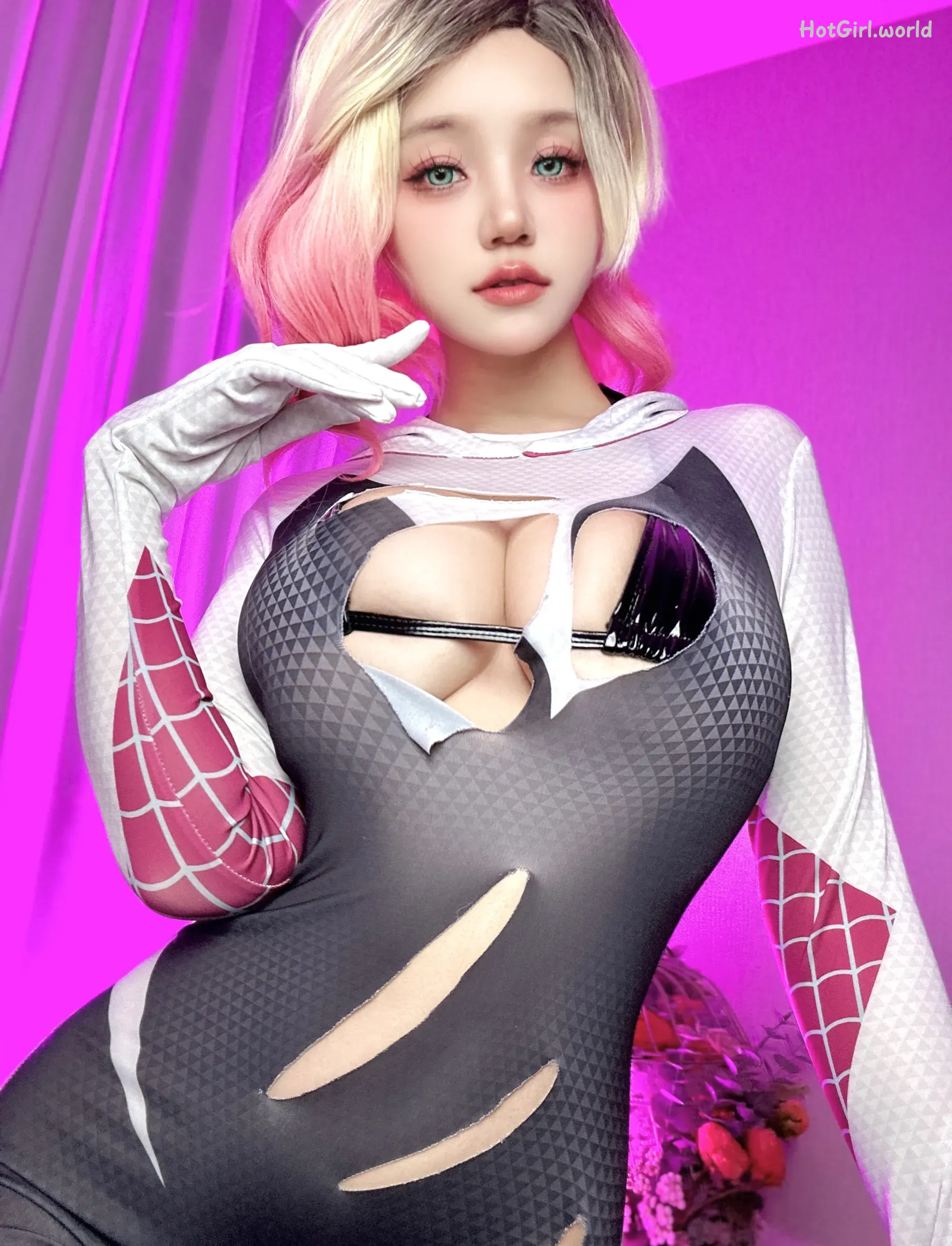 Coser-小仓千代w-No.061 Spider Gwen 蜘蛛格温