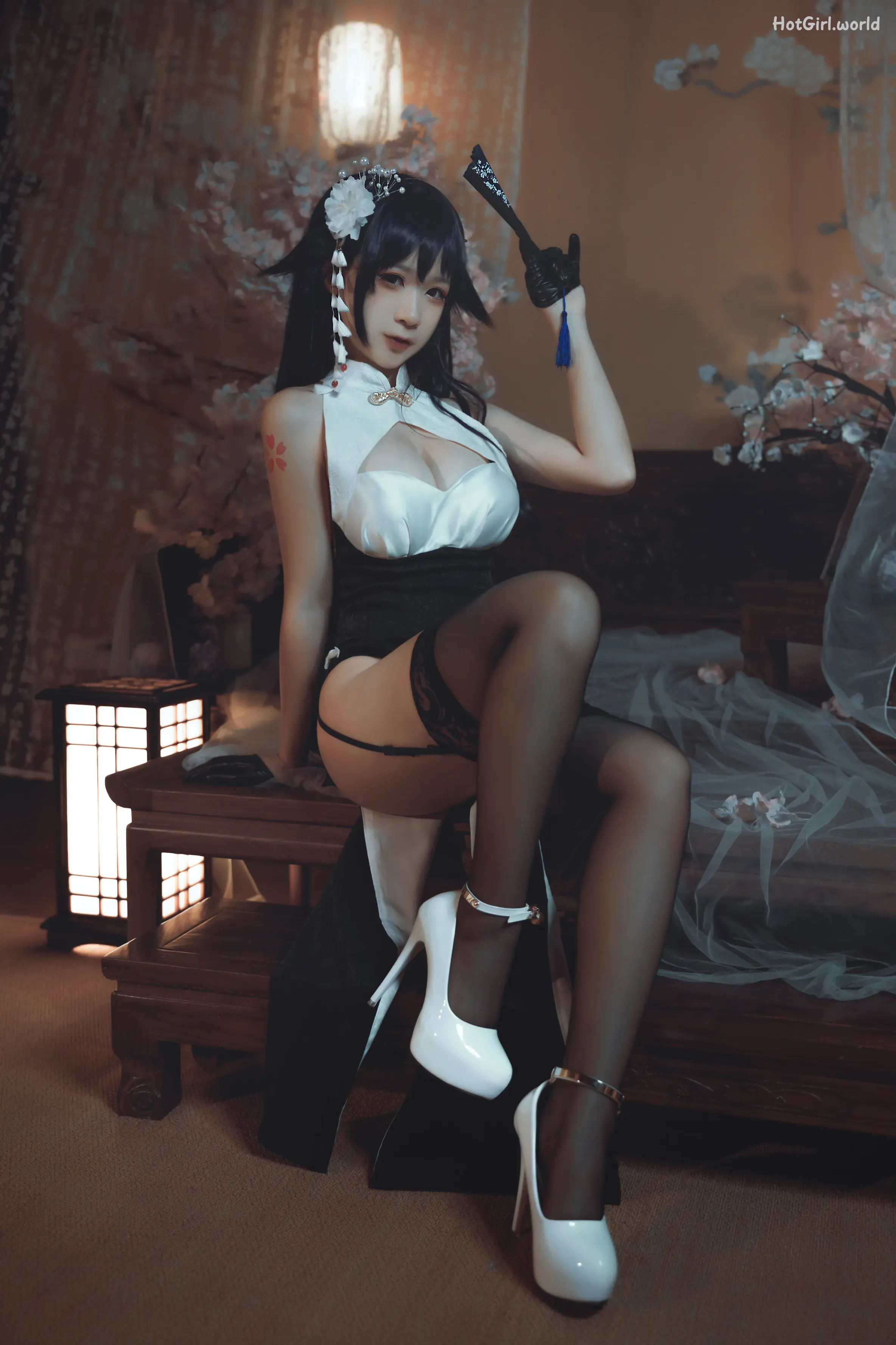 Coser-樱落酱w-2020吾妻旗袍