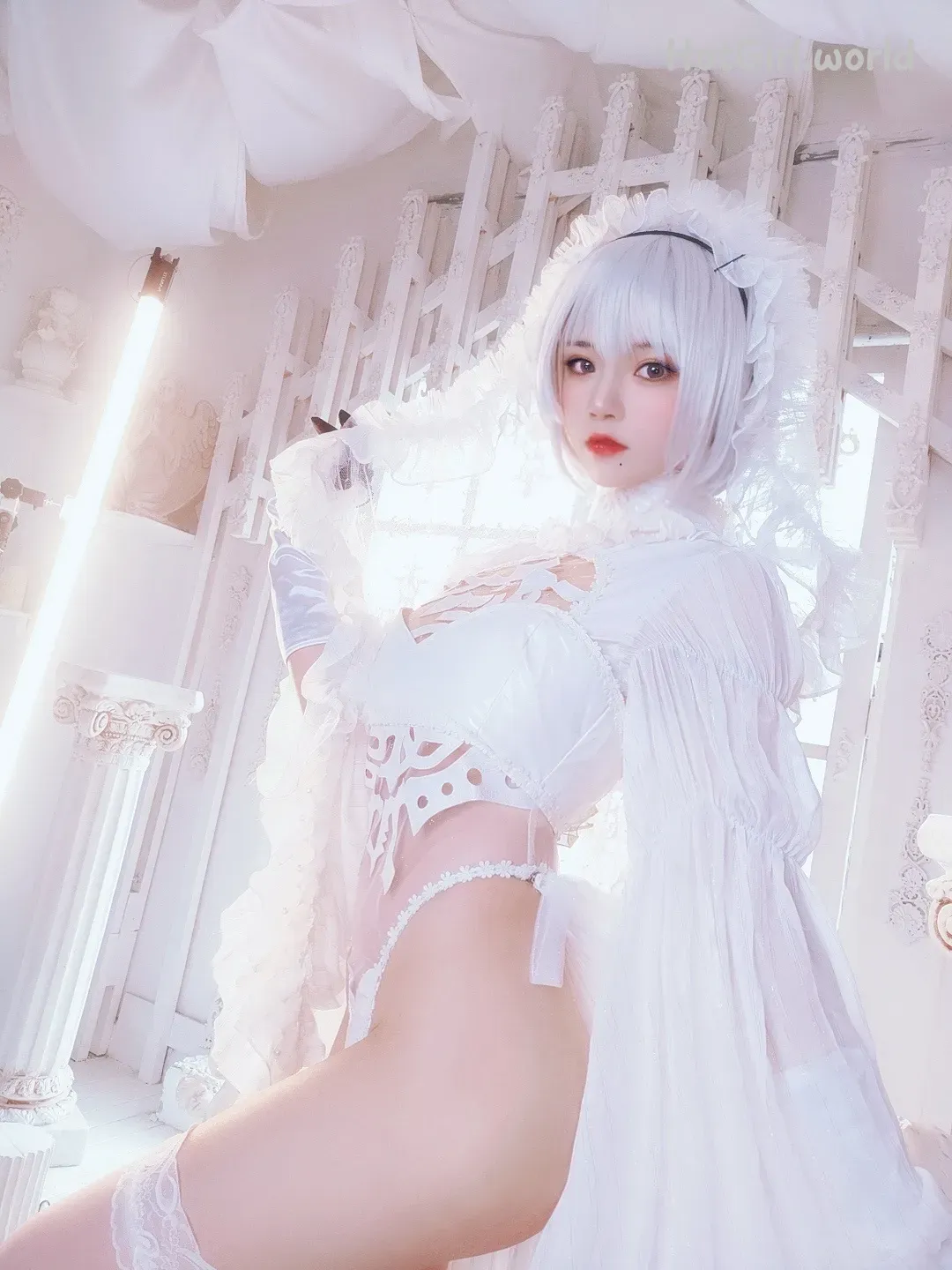 Coser-桜桃喵-Vol.166 2B花嫁