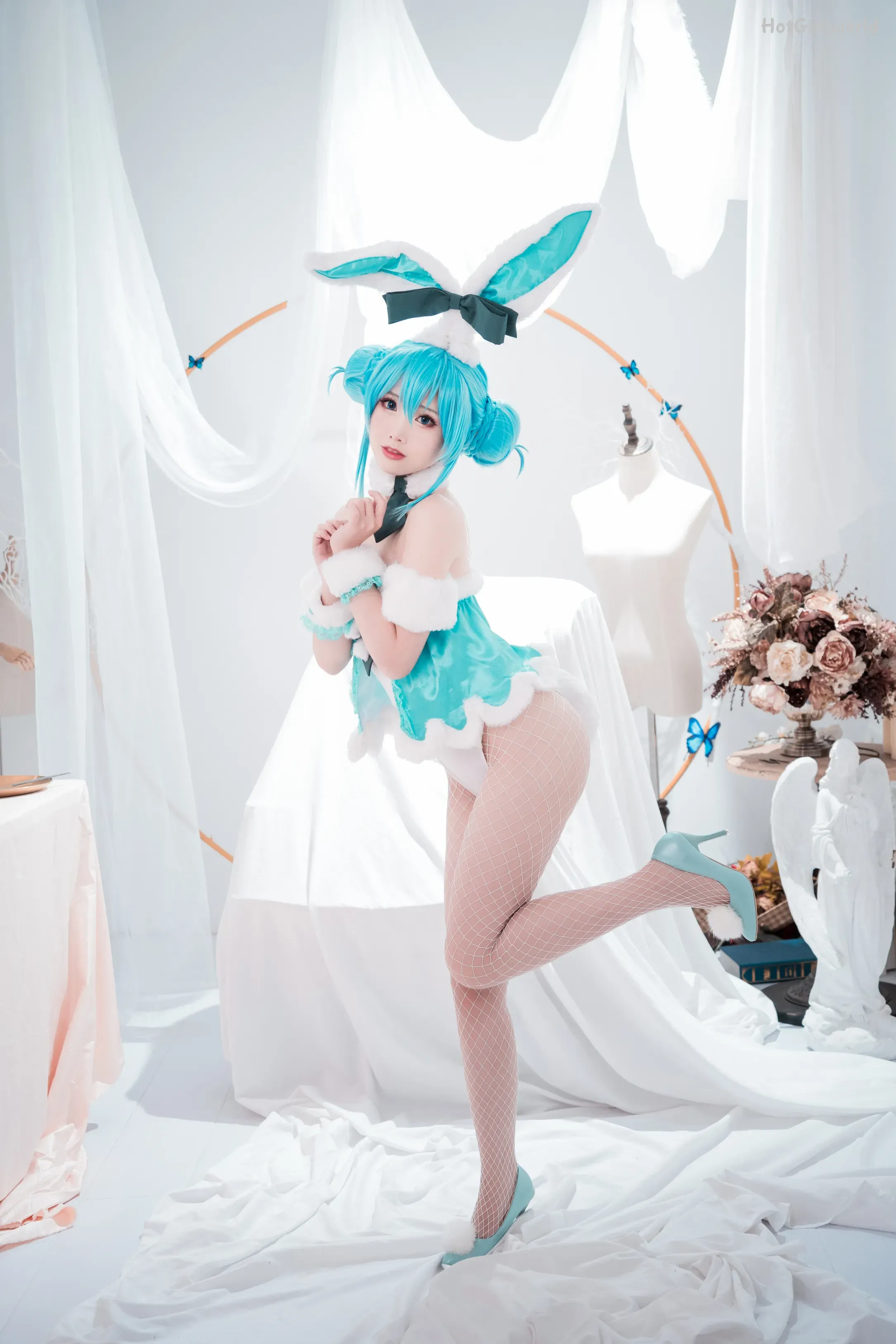 Coser-面饼仙儿-No.088-初音兔女郎