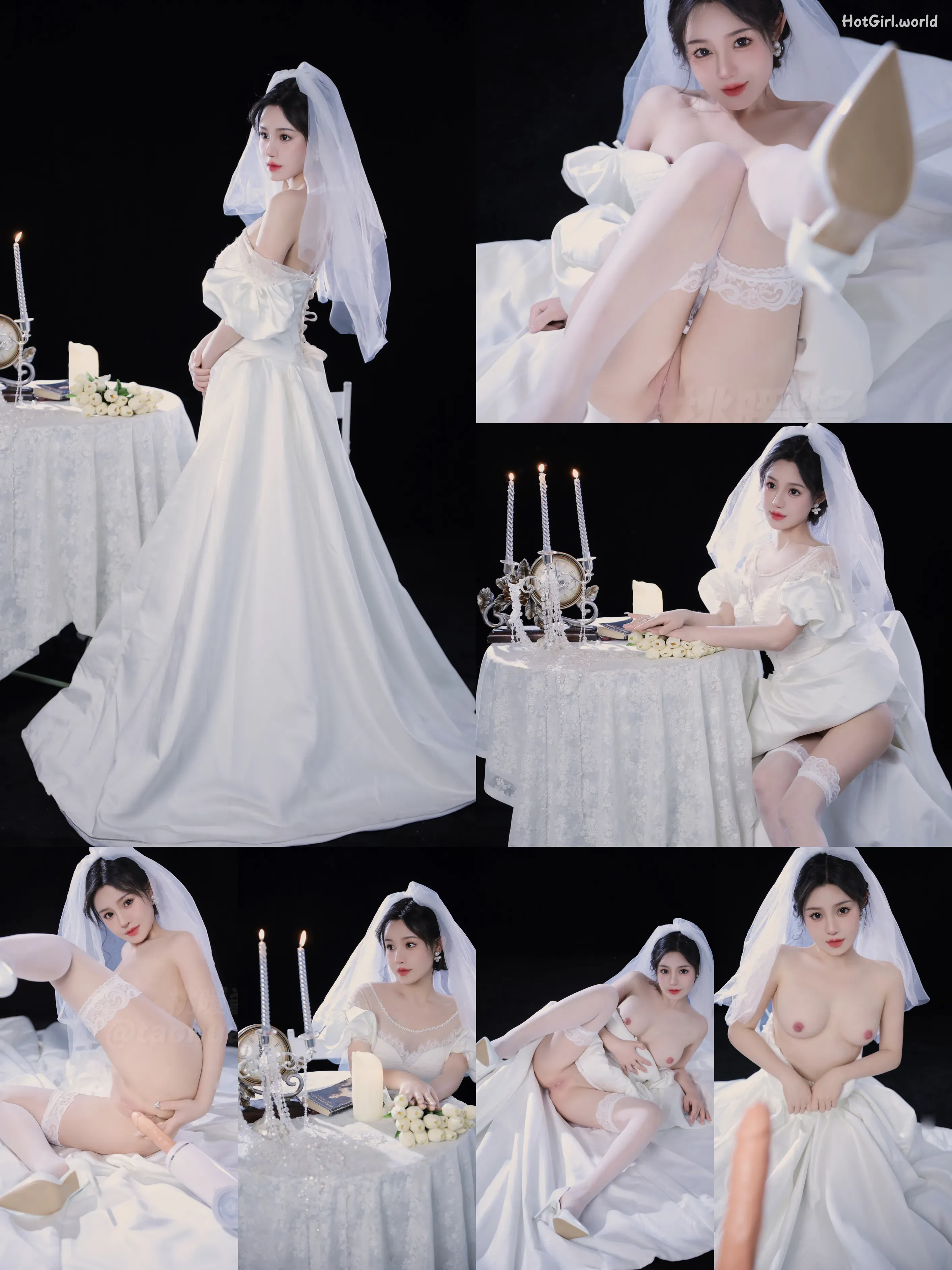 Chinese 桃暖酱 - 婚纱