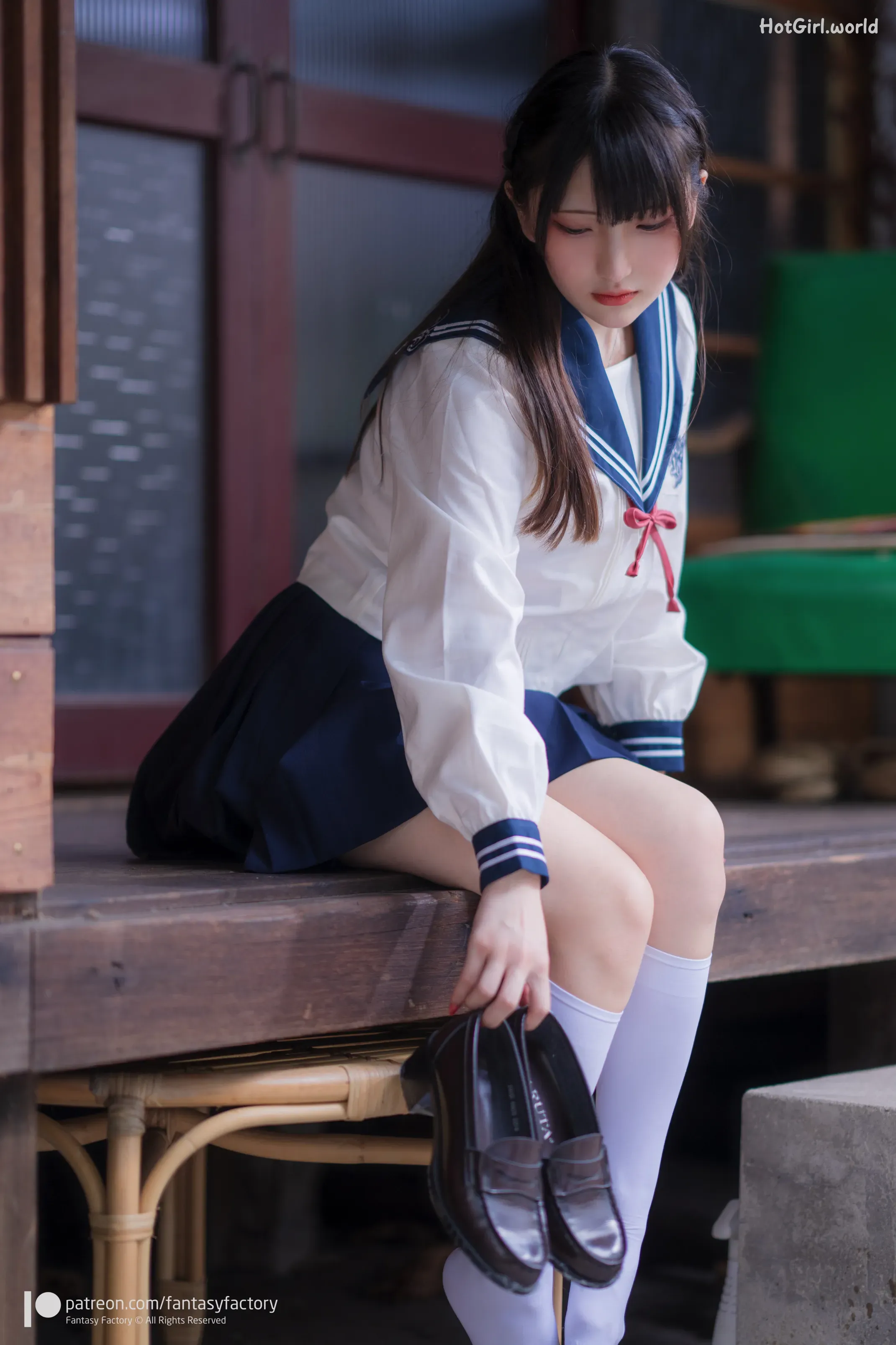 Fantasy Factory-小丁-女子高生(40 photos + 14 uncensored photos)
