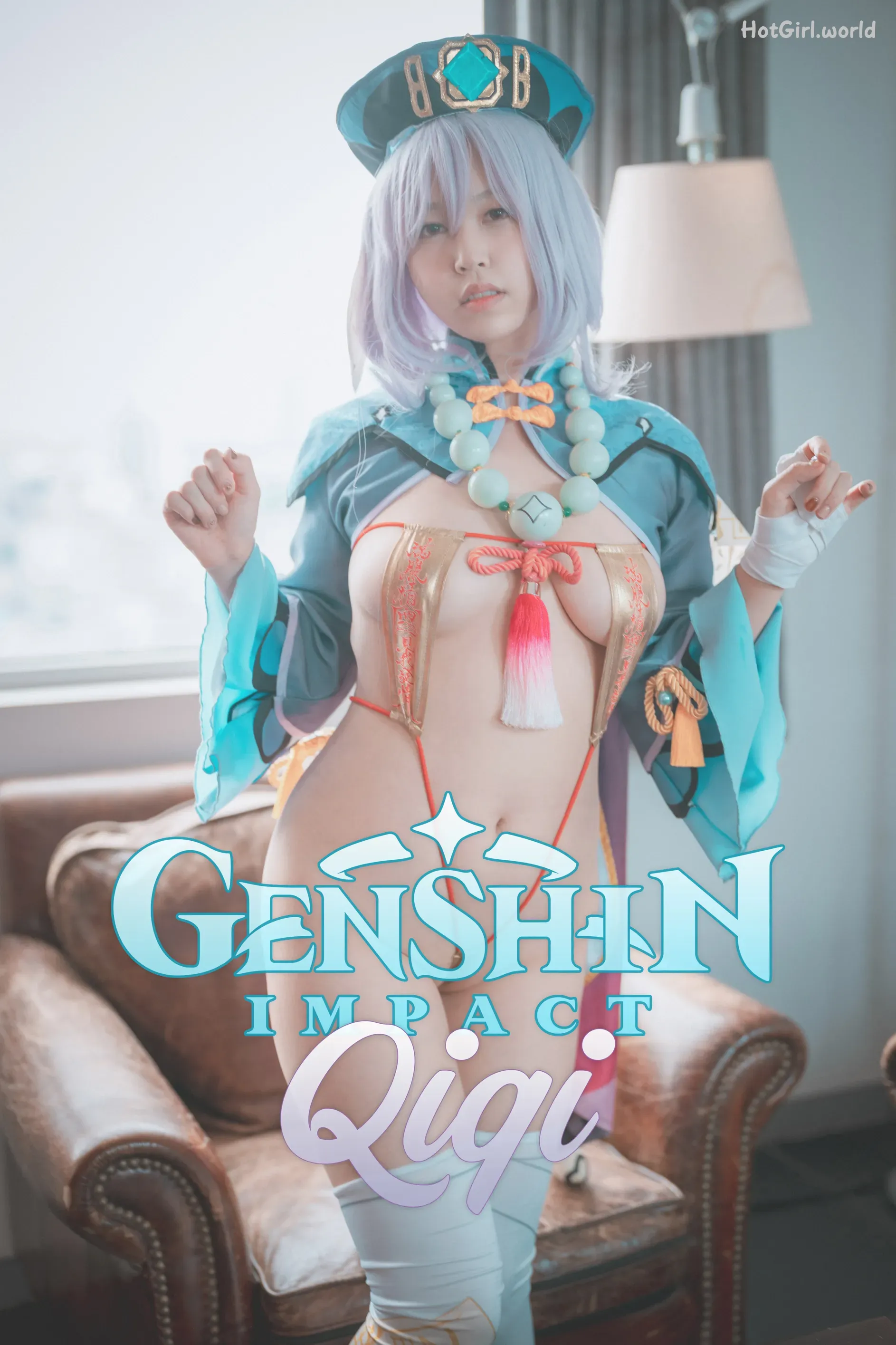 DJAWA Photo-Mozzi-모찌-Genshin Imact QiQi(66 photos + 25 uncensored photos)