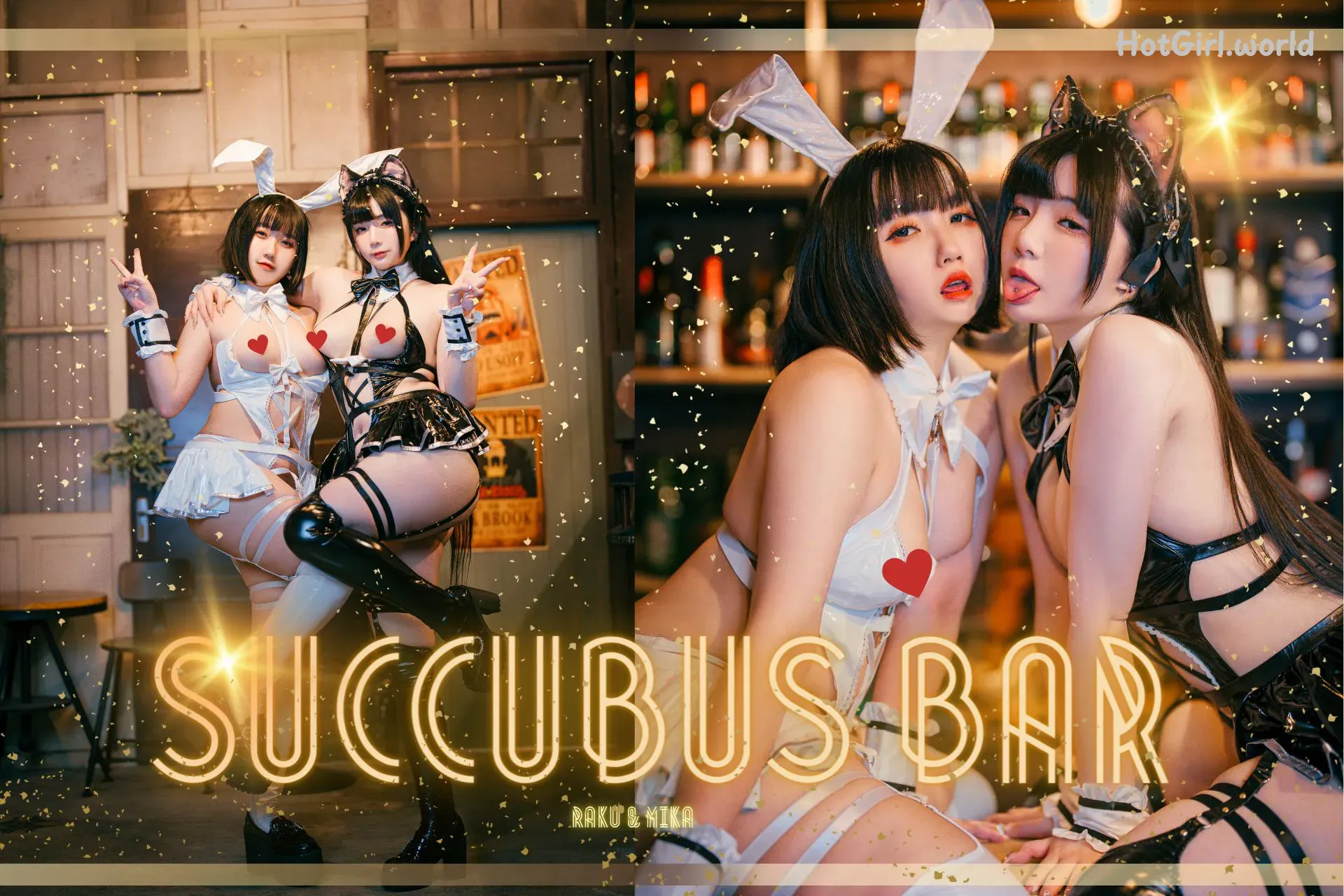 Coser-落落-Raku-SUCCUBUS BAR(10 photos + 32 uncensored photos)