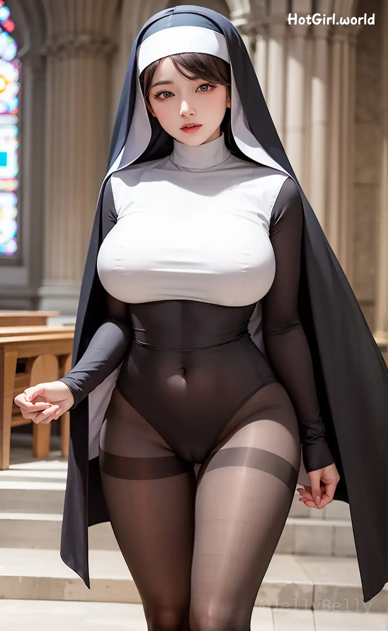 AI Generated-JellyBelly-Nun