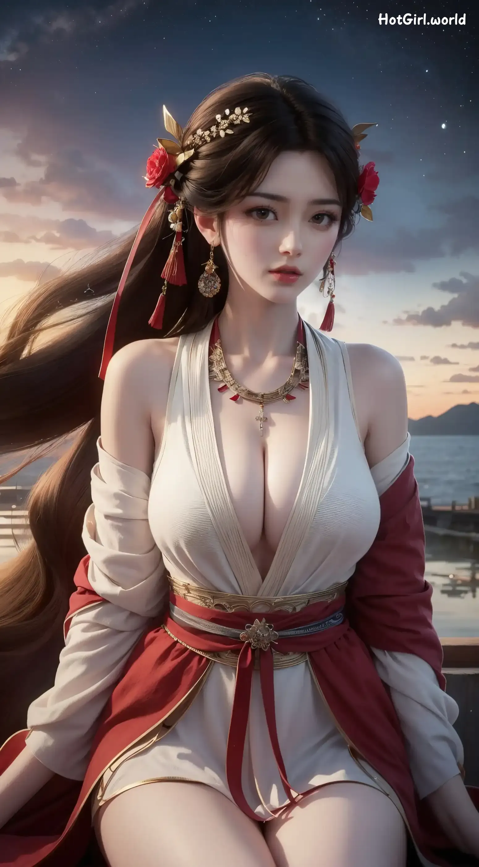 AI Generated-完美世界-火桑女1-墨迹