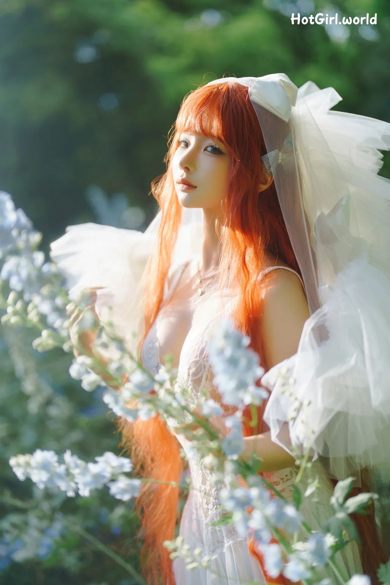 Coser-蠢沫沫-chunmomo-花丛婚纱