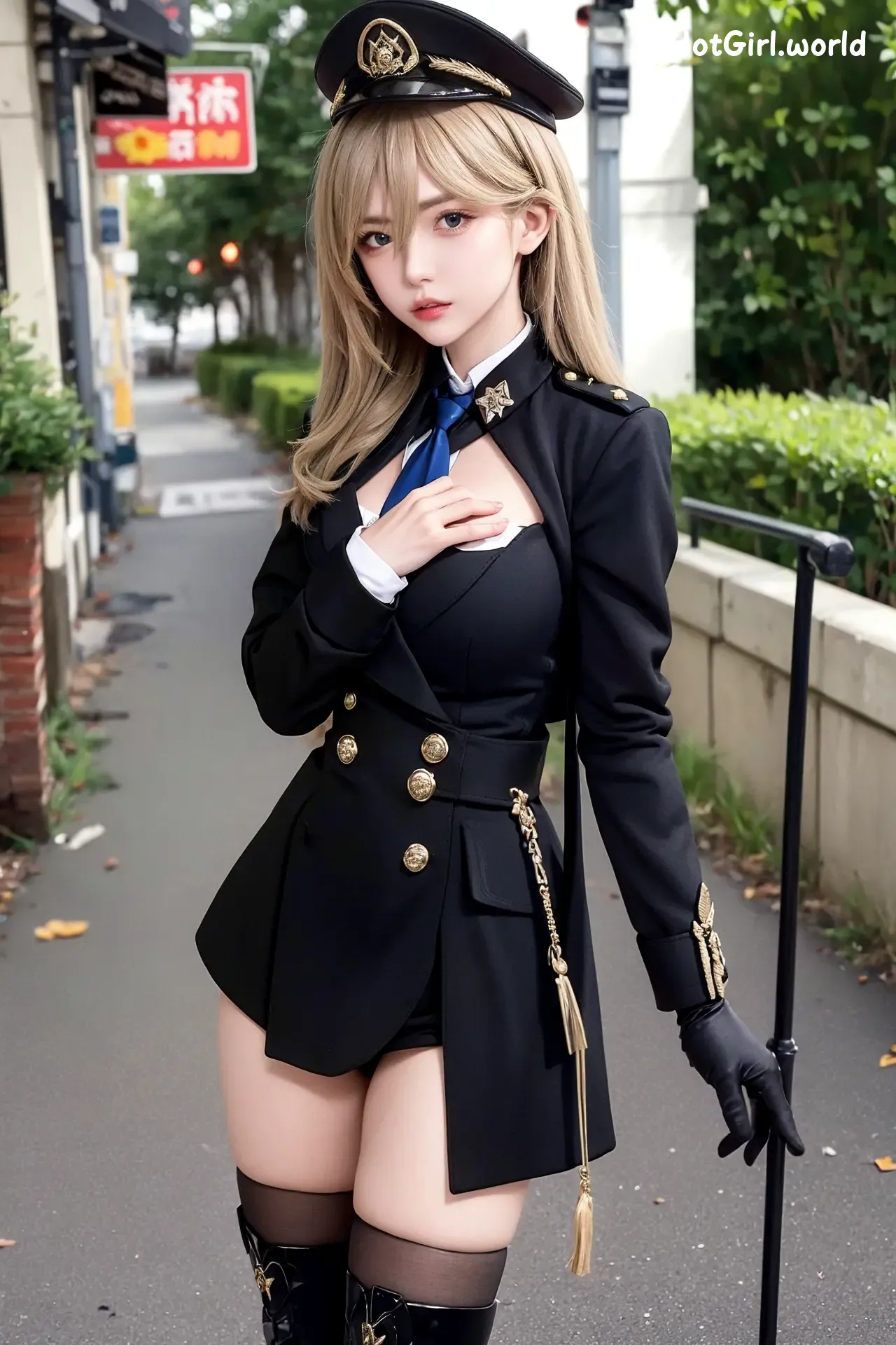 AI Generated-AI美女制服军官图集-250611