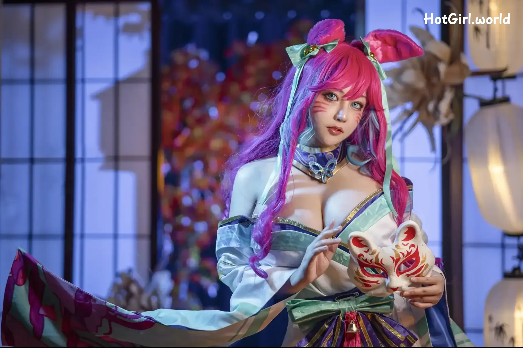 Coser-KANEKO_咔喵-英雄联盟-灵魂莲华-阿狸