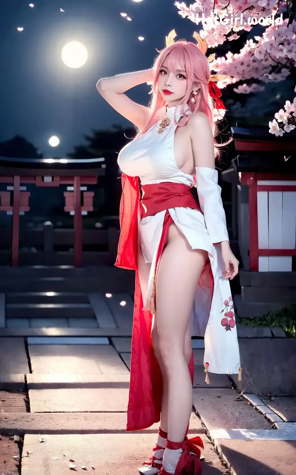 AI Generated-Cherry Blossom Girl-250701