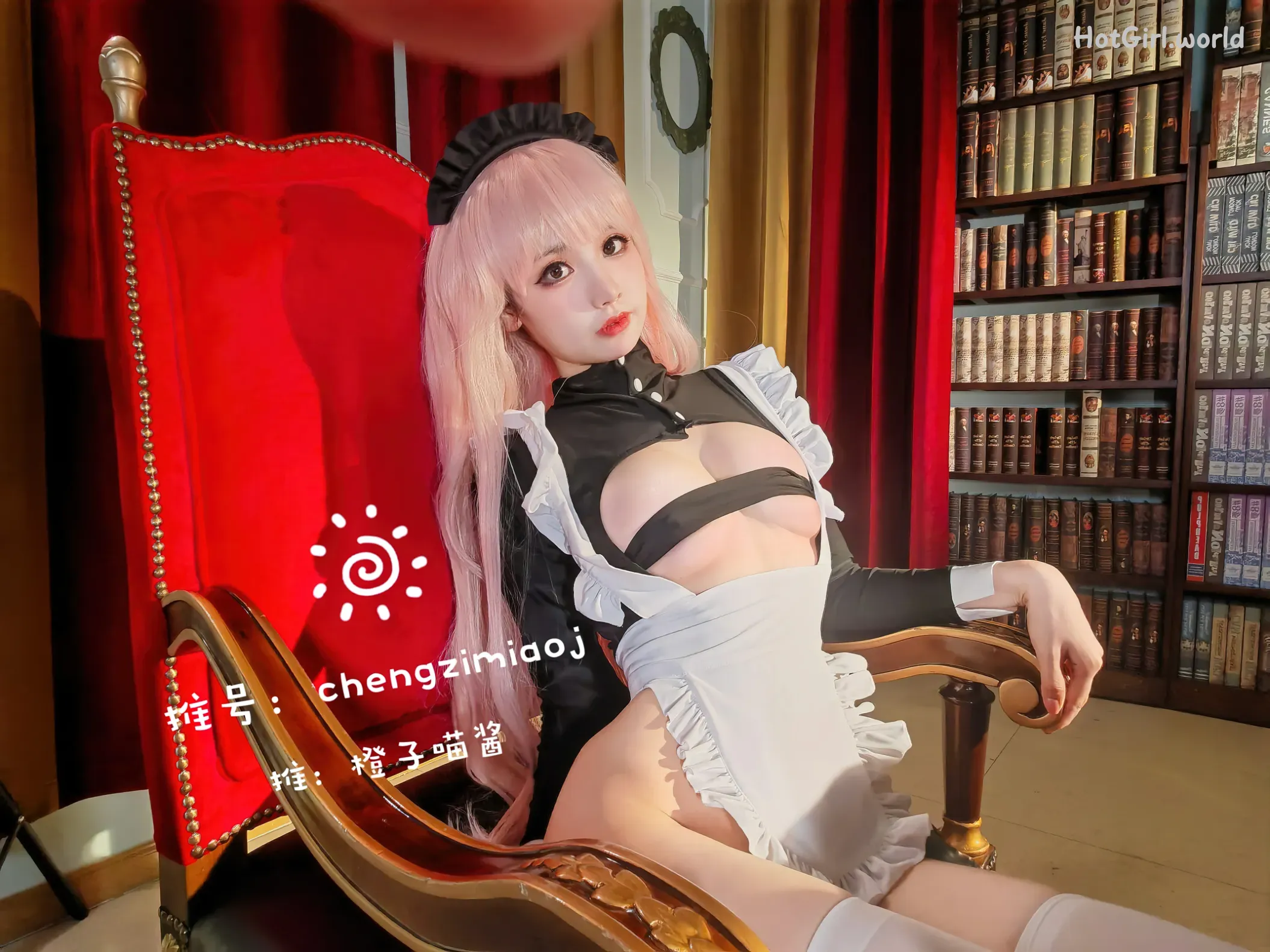 Coser-橙子喵酱-大尺度写真-女仆