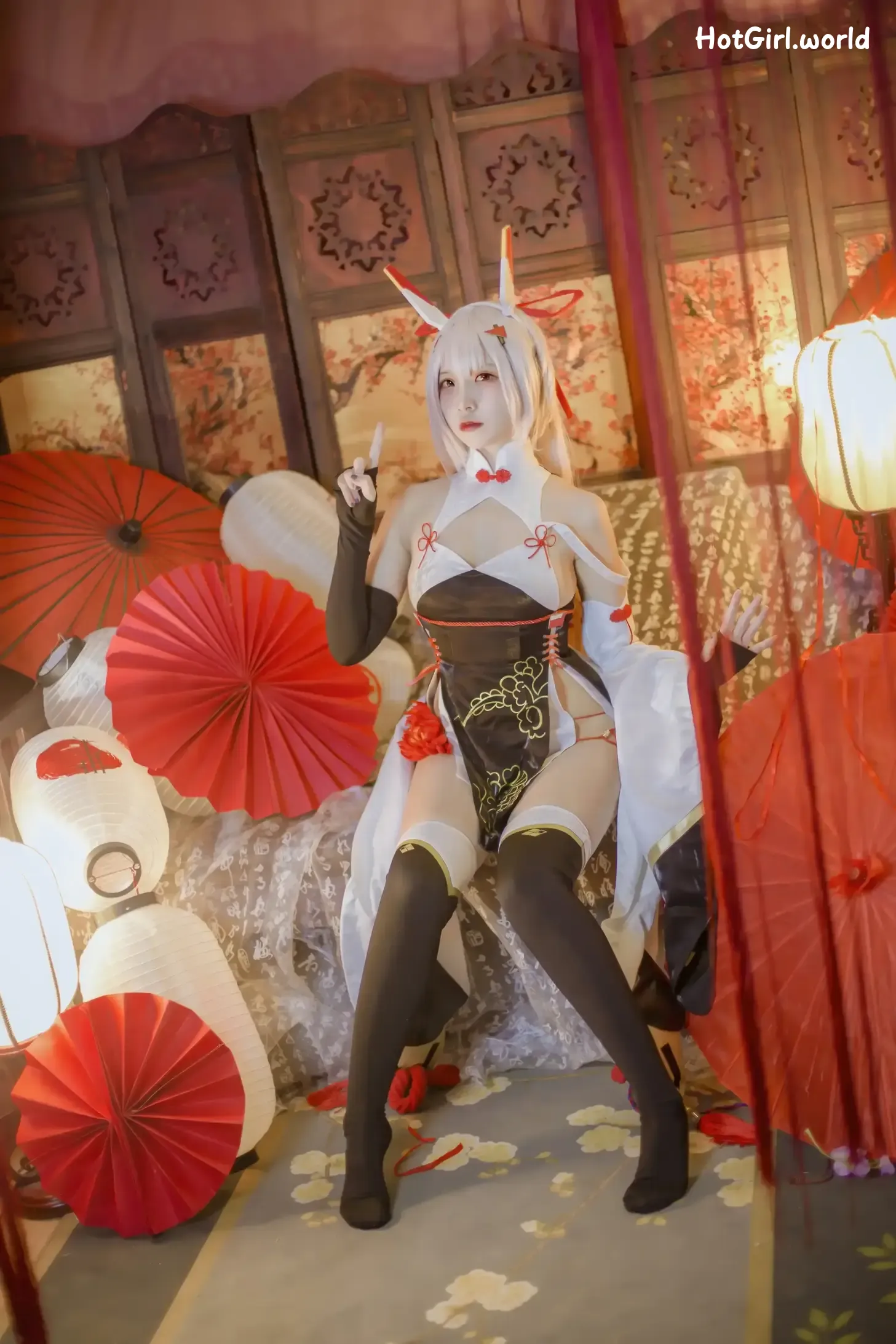 Coser-二佐-Nisa-碧蓝航线-绫波新春旗袍