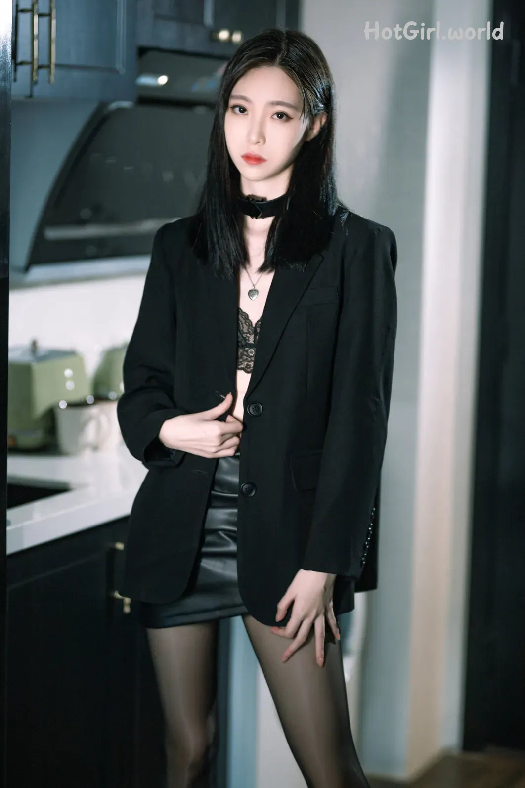 Coser-许岚-LAN-黑丝-西装